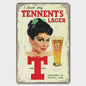 Retro Metal Bier Merk Poster - Decoratie voor Man Cave, Bar & Club