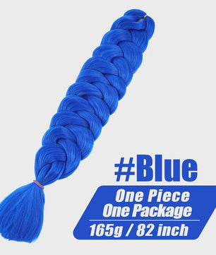 82 Inch Kanekalon Jumbo Braiding Hair - 165g Pre-Stretched Synthetisch Vlecht Haar voor Crocheten