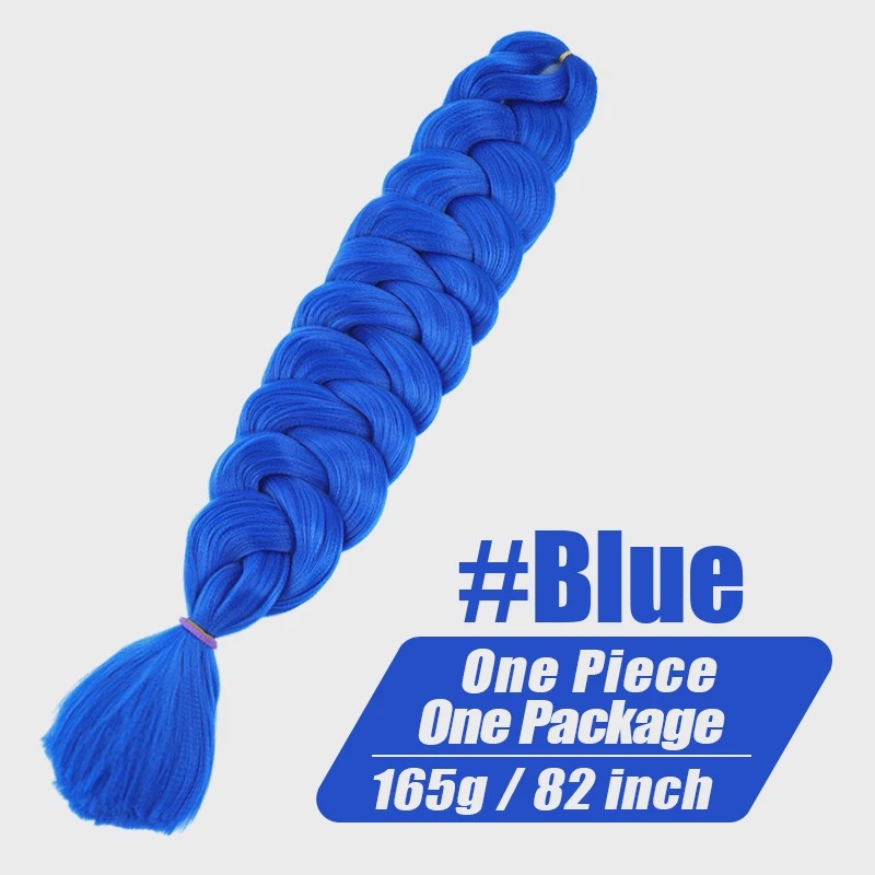 82 Inch Kanekalon Jumbo Braiding Hair - 165g Pre-Stretched Synthetisch Vlecht Haar voor Crocheten