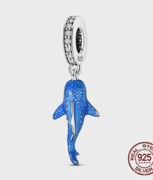 925 Sterling Zilveren Bedel Set: Dolfijn, Zeepaardje & Octopus - Blauw - DIY Armband Sieraden