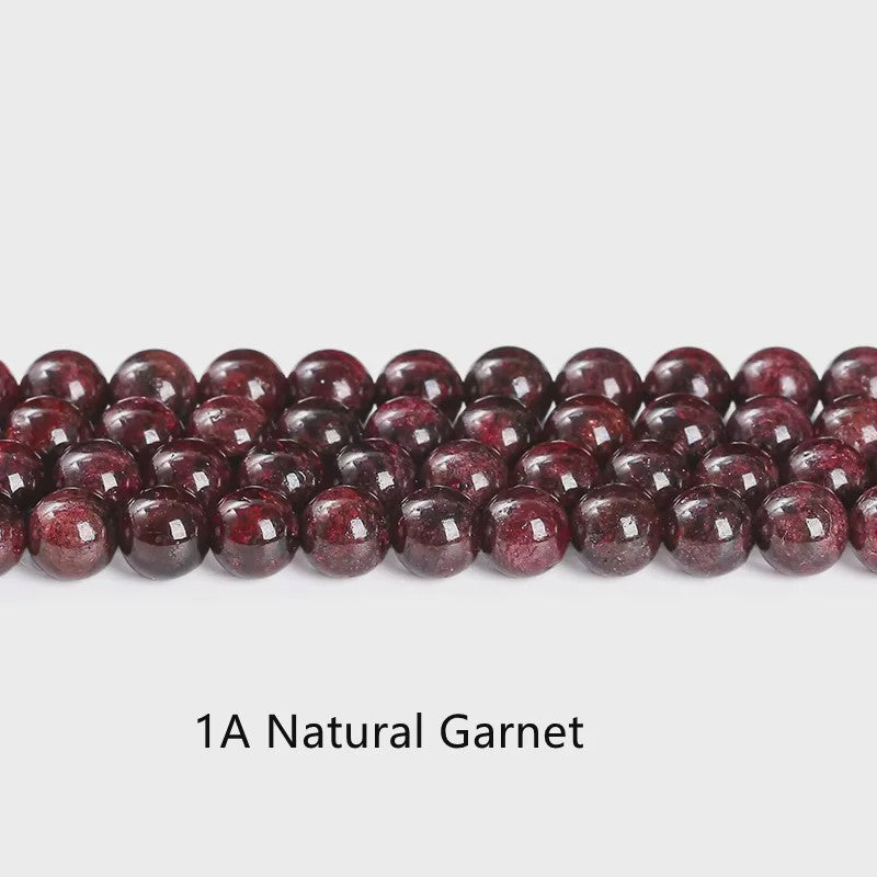 Natuurlijke Donkerrode Granaat Kralen Rond - 4-10mm - Sieraden Maken DIY Ketting Armband