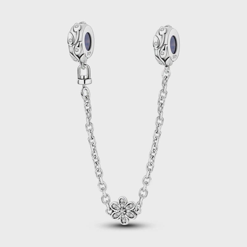 925 Sterling Zilveren Veiligheidsketting Bedel voor Armbanden - Maan, Ster, Vlinder, Hart
