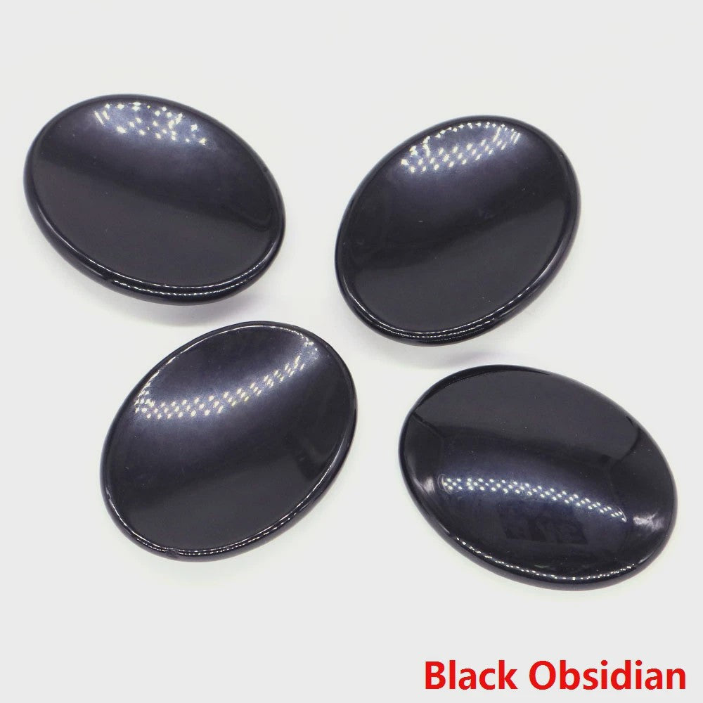 7 Chakra Kristallen Worry Stones - Ovalen Massage & Meditatie Edelstenen (35x45mm)