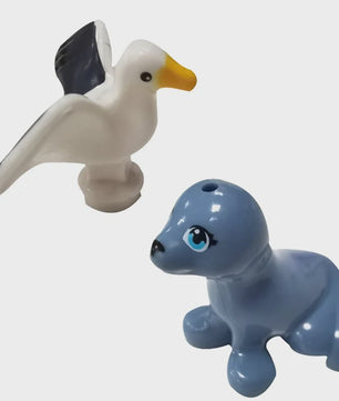 Bouwstenen Dierenpark Scene - Katten, Honden, Vogels, Varkens & Meer - DIY Speelgoed Bakstenen