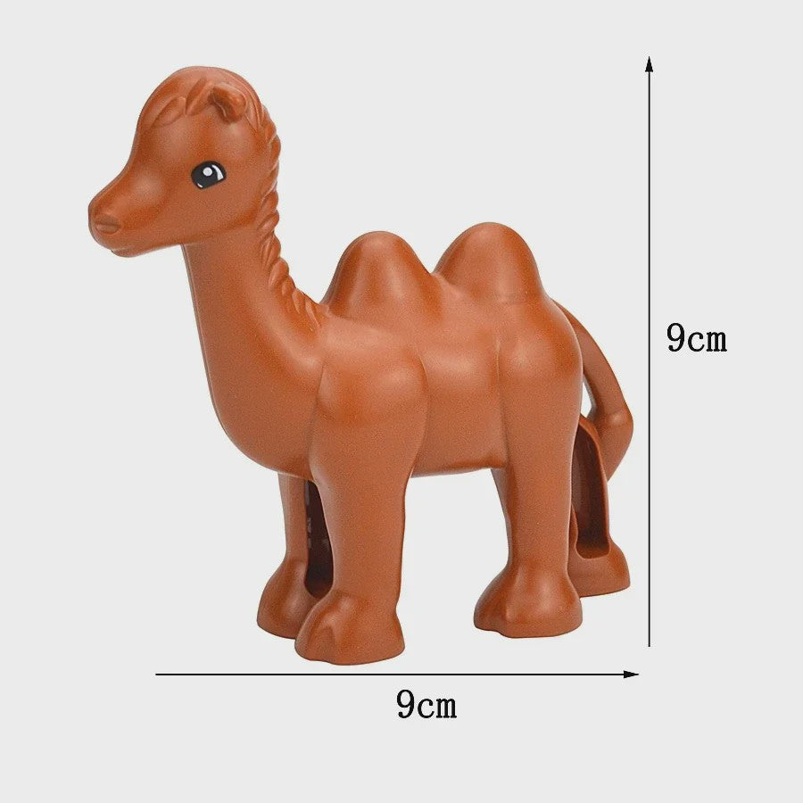Grote Bouwstenen Dierenpark & Boerderij Figuren - Compatibel met Duplo