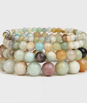 Handgemaakte Natuursteen Armbanden - Onyx & Agate Kralen - Yoga & Reiki Energie - Unisex 19cm