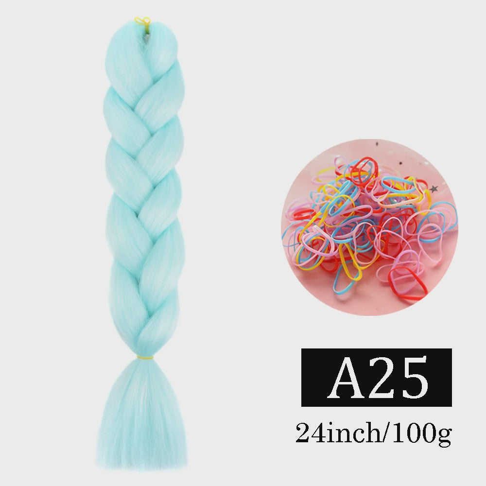 24 Inch Jumbo Braids Haarverlenging - Synthetisch Vlechtkapsel met Ombre Kleuren