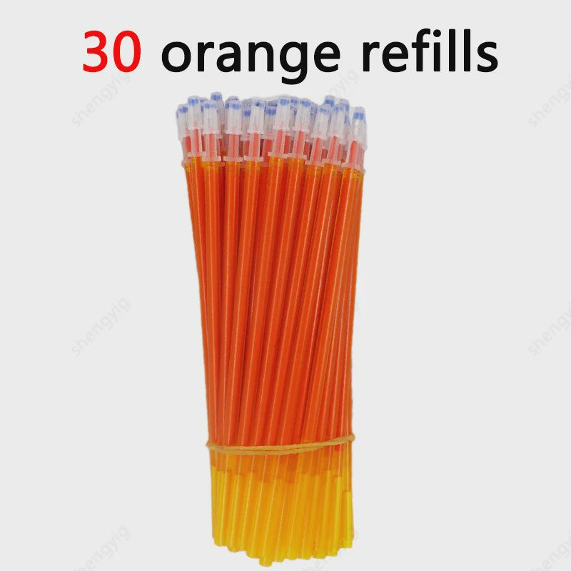 Set van 25 Kawaii Uitwisbare Gelpennen - Vloeiend Schrijven en Wissen voor School & Kantoor