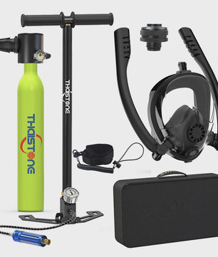 Draagbare Mini Duiktank met Full Face Snorkelmasker - 0.5L