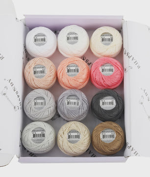 Rhapsody Pearl Cotton Haakgaren Maat 8 - Egyptisch Katoen, Dubbel Gemerceriseerd