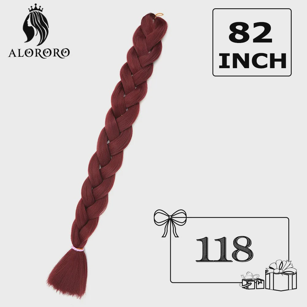 Alororo Jumbo Braids Haarverlenging - 82 Inch Synthetisch Hittebestendig Vlecht Haar