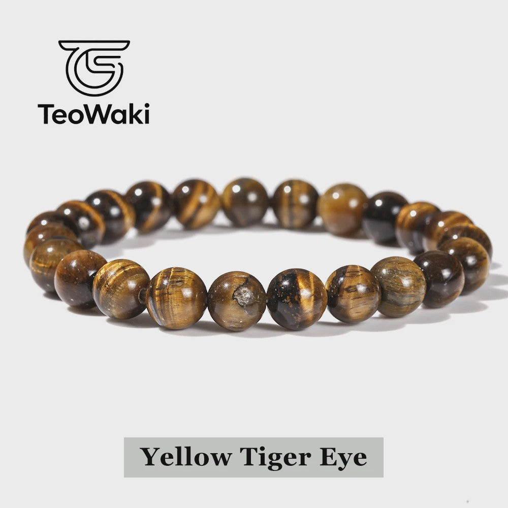 Natuurstenen Armbanden (4-10mm) - Amethist, Tijgeroog & meer - Unisex Reiki Healing