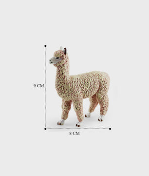 Realistische Alpaca & Kameel Figuren Set - Handgeschilderd, Educatief Speelgoed