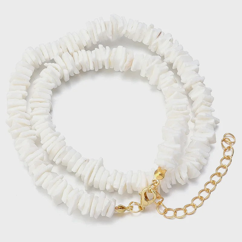 Unieke Natuursteen Choker Ketting - Onregelmatige Kristal & Aquamarijn Chips