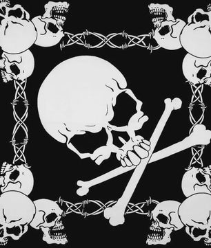 Skull Bandana Katoen - Hip Hop Stijl Hoofddoek & Accessoire