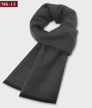 Luxe Heren Sjaal - Warme Wol & Kasjmier - Winter Ruitpatroon