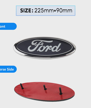 Ford Embleem Stickers - Set van 8 Stuks - Hood, Bonnet & Trunk - Universeel