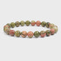Natuurstenen Kralen Armband - Amethist, Aquamarijn, Jade & meer