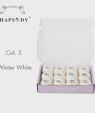 Rhapsody Pearl Cotton Garen Set - Maat 8 - 12 Bollen voor Haken, Borduren & Knutselen
