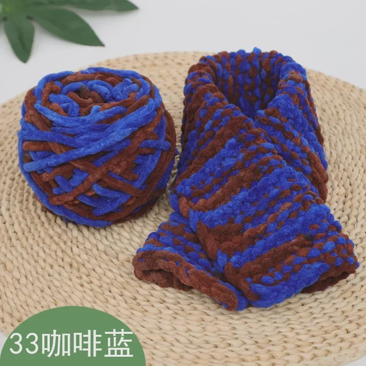 Chenille Garen 100g/bol - Super Zacht Dik Wol Garen voor Handbreien, DIY Sjaals & Projecten