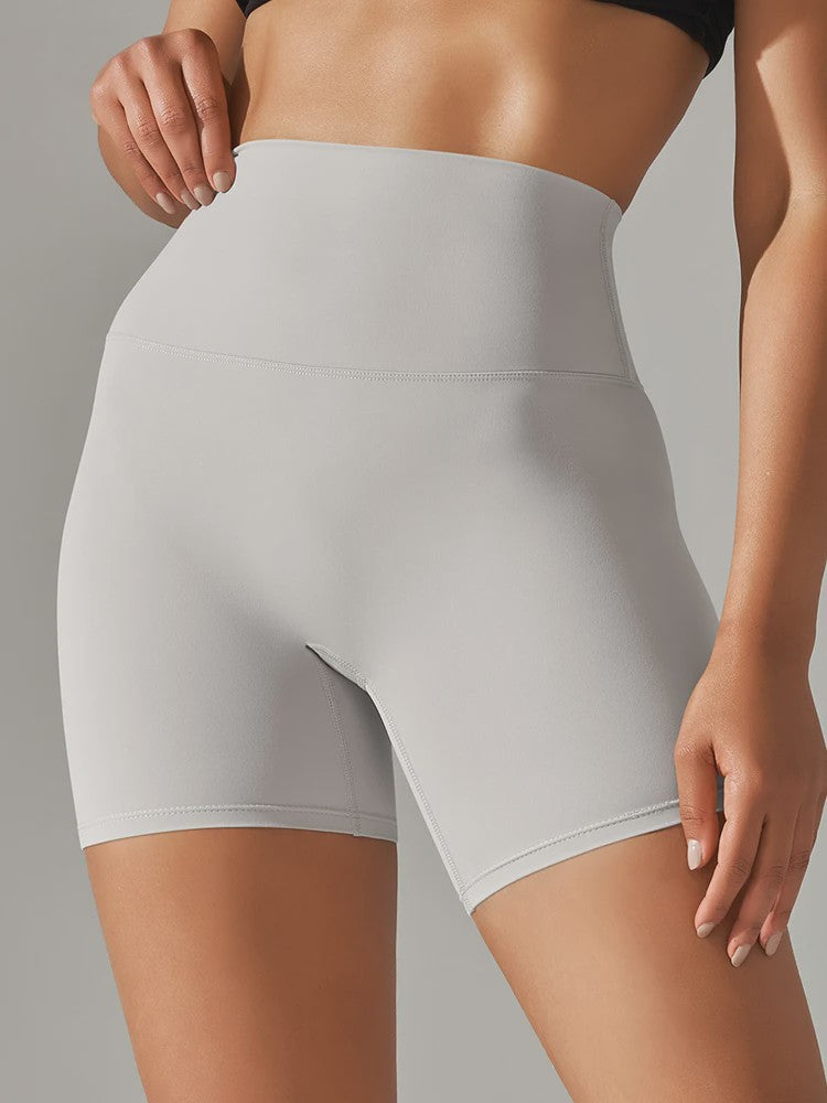 Dames Sportshorts Hoge Taille Squat Proof - Sneldrogend voor Yoga, Fitness & Fietsen