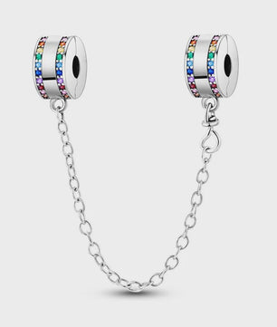 925 Sterling Zilveren Veiligheidsketting Bedel voor Armbanden - Maan, Ster, Vlinder, Hart