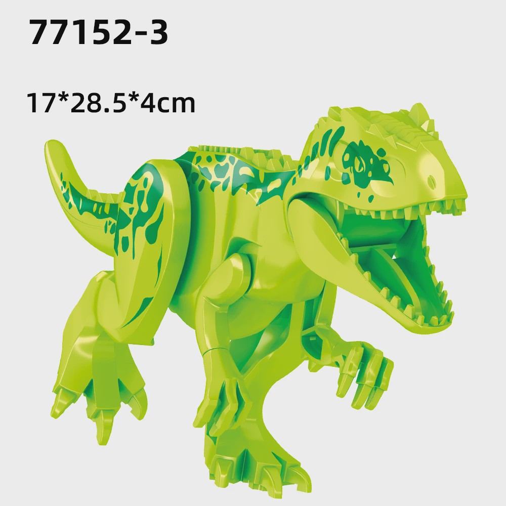 Grote Bouwblok Dinosaurus Speelgoed - Indominus Rex & Tyrannosaurus Rex Modellen