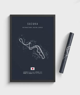 F1 Circuit Poster: Monaco Imola Track Art - Stijlvolle Motorsport Wall Art