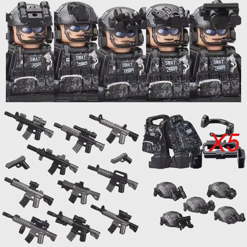 Bouwstenen Militaire Special Forces Commando Figuren met Wapens