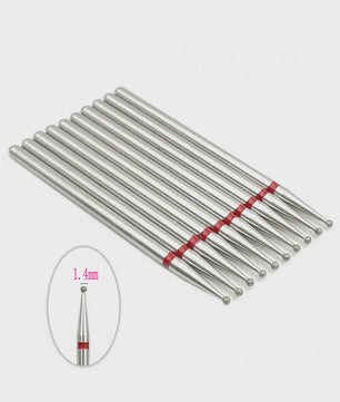 10x Diamant Freesbits Set - 2.35mm Schacht voor Tandheelkunde & Nagelstyling