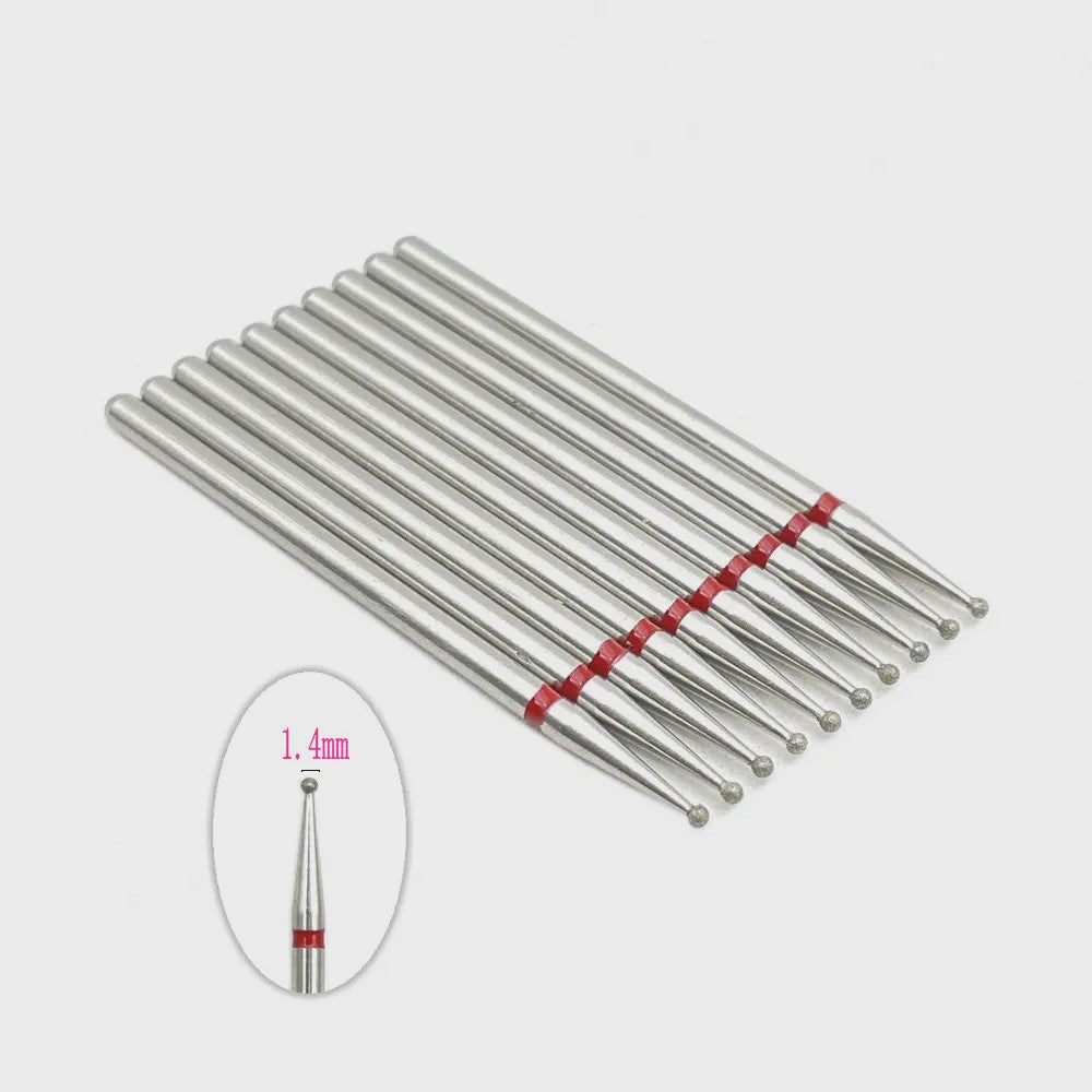 10x Diamant Freesbits Set - 2.35mm Schacht voor Tandheelkunde & Nagelstyling