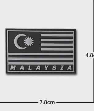 3D PVC Vlag Patches - Rubberen Militaire Emblemen met Klittenband