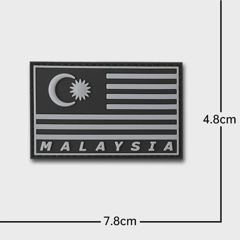 3D PVC Vlag Patches - Rubberen Militaire Emblemen met Klittenband