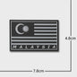 3D PVC Vlag Patches - Rubberen Militaire Emblemen met Klittenband