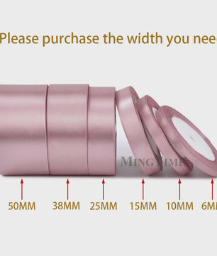 Satijnen Lint 22 Meter - Diverse Breedtes (6mm t/m 50mm) voor Decoratie & Knutselen