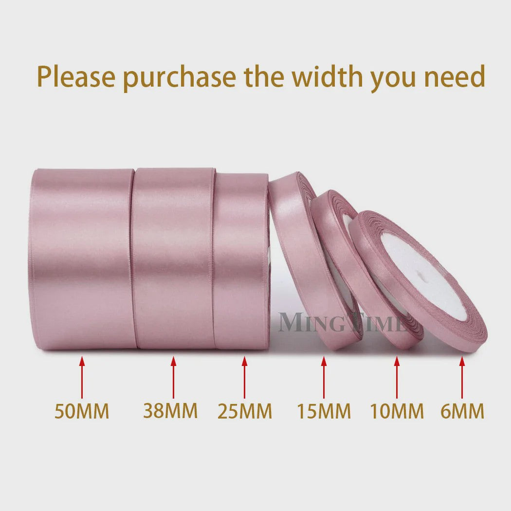 Satijnen Lint 22 Meter - Diverse Breedtes (6mm t/m 50mm) voor Decoratie & Knutselen