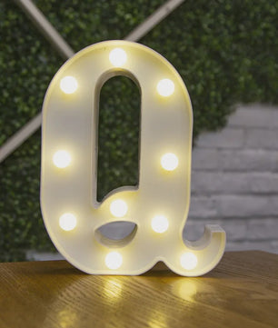Decoratieve LED Letter & Cijfer Lampen - Creëer Sfeer met Warm Licht