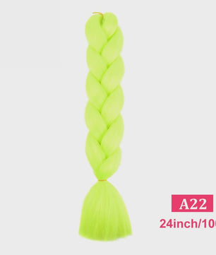 24 Inch Jumbo Braids Haarverlenging - Synthetisch Vlecht Haar in Kleurrijke Tinten