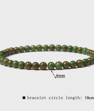 Natuursteen Armband met Kwarts, Kattenoog, Jades & Aquamarijn Kralen - Stretch Bangle voor Dames & Heren