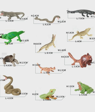 Plastic Dieren Speelgoed Collectie: Zee, Land & Insecten Miniatuur Set voor Kinderen