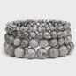 Handgemaakte Natuursteen Armbanden - Onyx & Agate Kralen - Yoga & Reiki Energie - Unisex 19cm