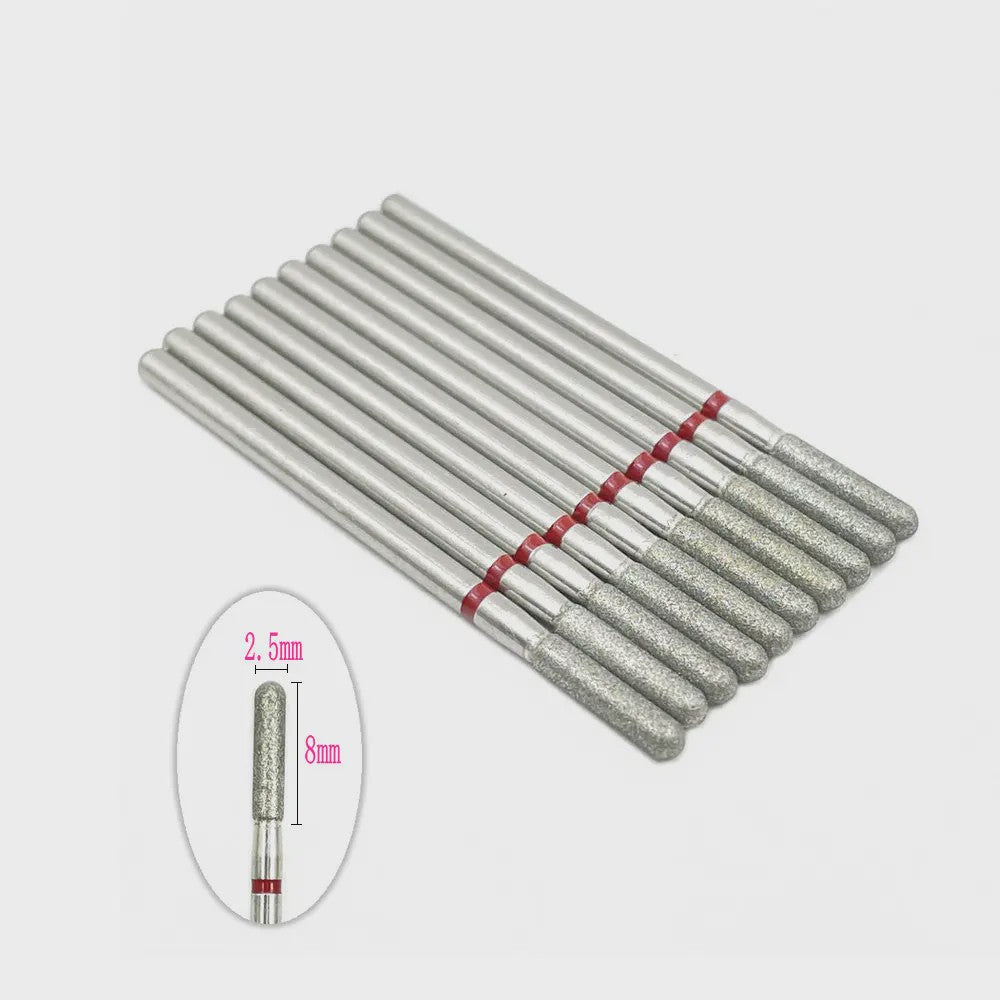 10x Diamant Freesbits Set - 2.35mm Schacht voor Tandheelkunde & Nagelstyling