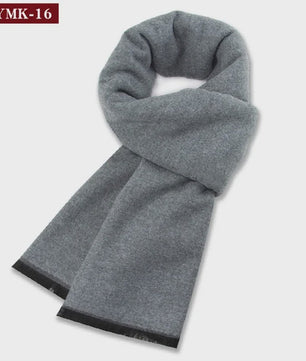 Luxe Heren Sjaal - Warme Wol & Kasjmier - Winter Ruitpatroon