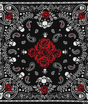 Skull Bandana Katoen - Hip Hop Stijl Hoofddoek & Accessoire