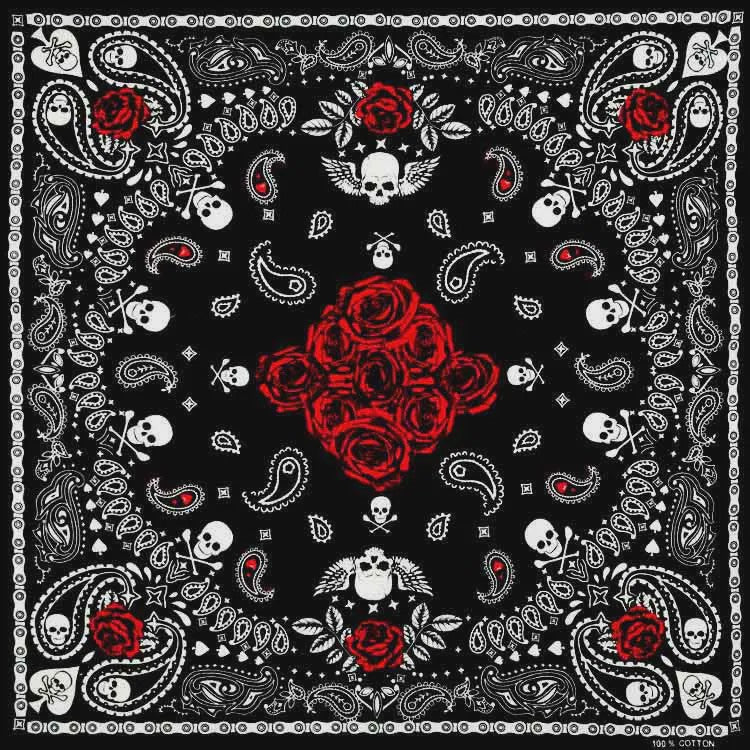 Skull Bandana Katoen - Hip Hop Stijl Hoofddoek & Accessoire
