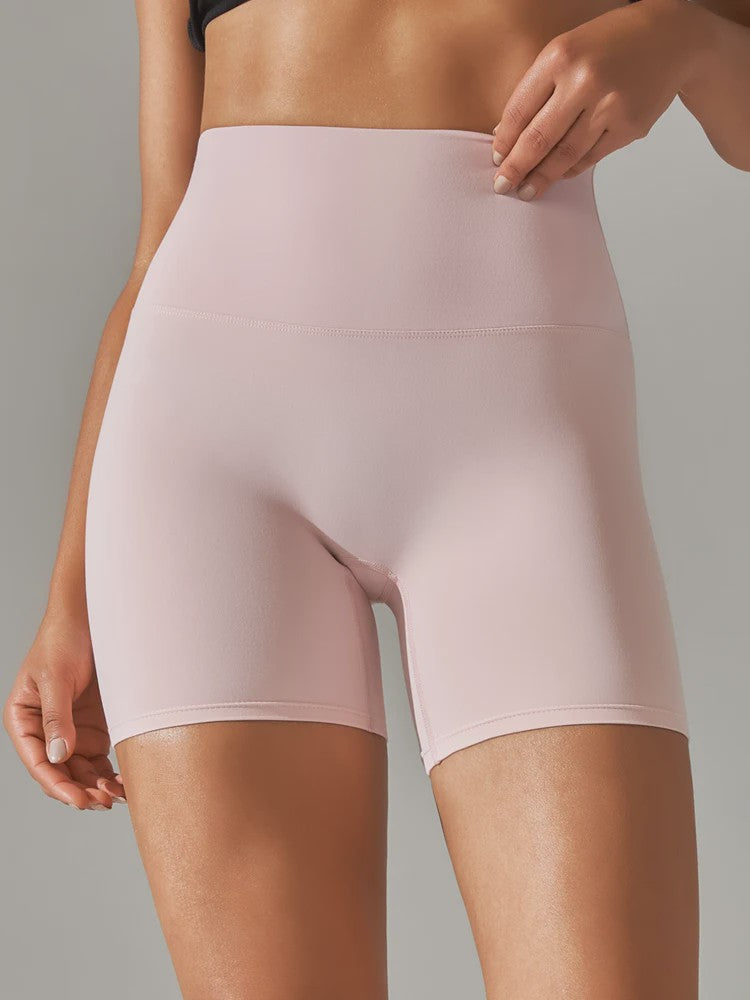 Dames Sportshorts Hoge Taille Squat Proof - Sneldrogend voor Yoga, Fitness & Fietsen