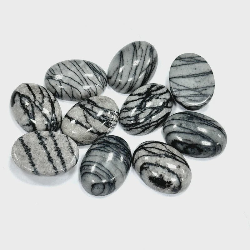 10x Kristal Cabochons Ovaal 13x18mm - Natuurlijke Helende Stenen voor Sieraden Maken