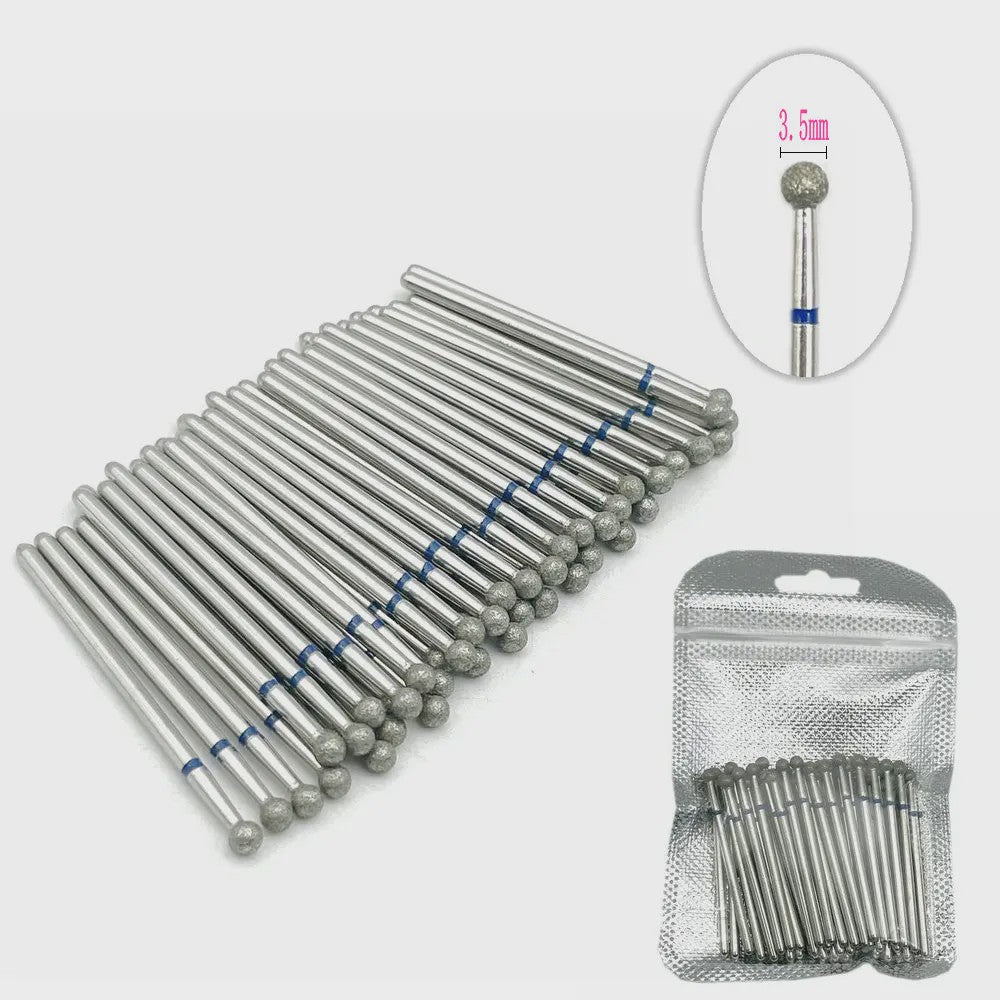 50 Stuks Diamant Freesjes Set - 2.35mm Schacht voor Nagel- en Tandheelkundig Gebruik