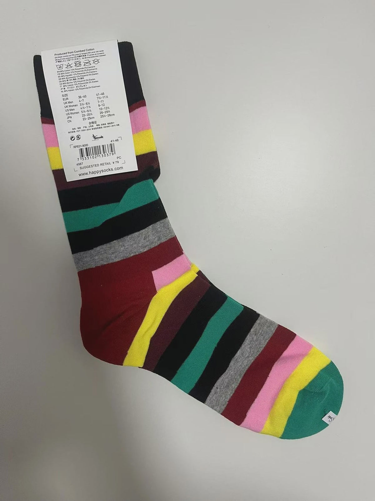 Happy Socks Heren Sokken Katoen - Maat 41-46 EU