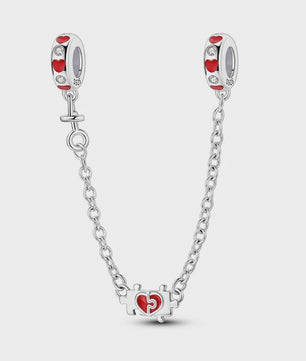 925 Sterling Zilveren Veiligheidsketting Bedel voor Armbanden - Maan, Ster, Vlinder, Hart